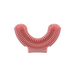 Đầu bàn chải thay thế silicone hình chữ U cho bàn chải điện dùng cho trẻ 2-8 tuổi, màu hồng, xanh dương