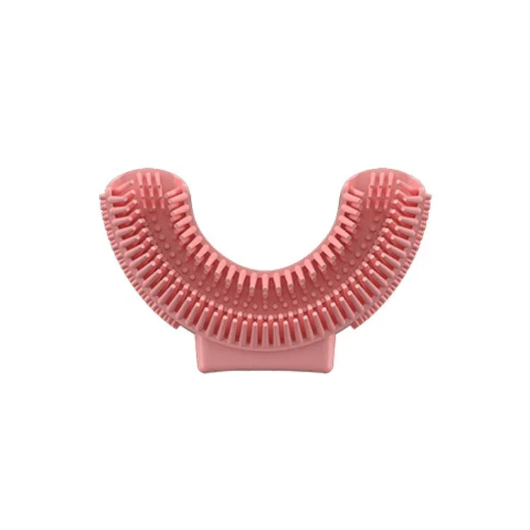 Đầu bàn chải thay thế silicone hình chữ U cho bàn chải điện dùng cho trẻ 2-8 tuổi, màu hồng, xanh dương