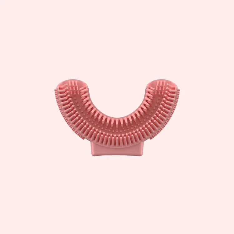 Đầu bàn chải thay thế silicone hình chữ U cho bàn chải điện dùng cho trẻ 2-8 tuổi, màu hồng, xanh dương