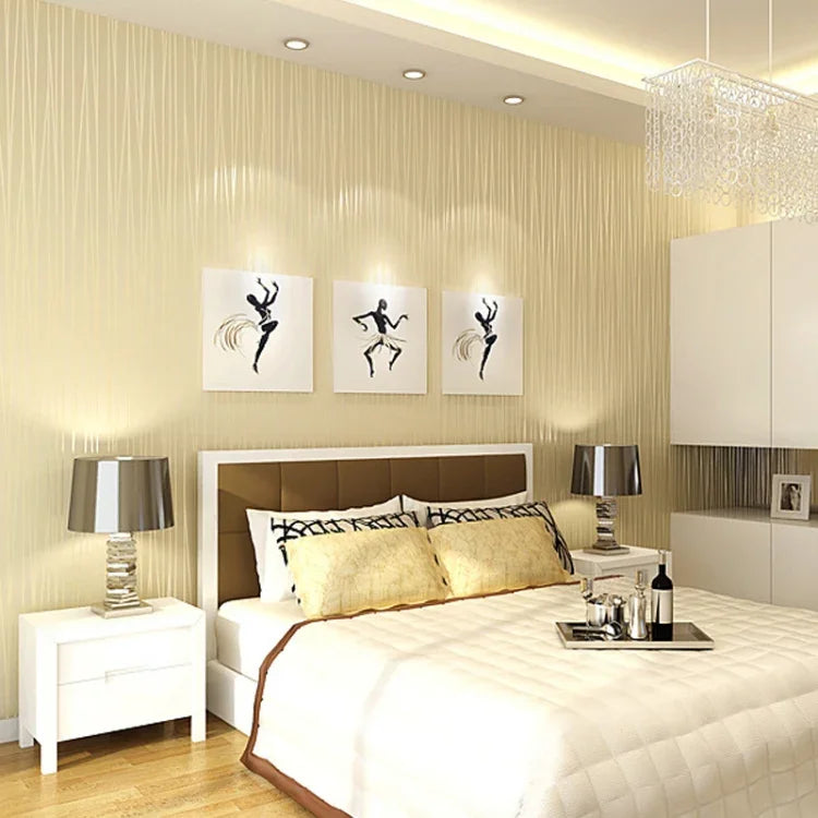 Decal dán tường không dệt tự dính phong cách tối giản hiện đại cho phòng ngủ và phòng khách, 0,53 x 3 mét