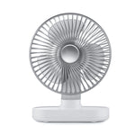 Quạt để bàn tự động lắc D77, quạt yên tĩnh di động cho nhà, văn phòng, ký túc xá, quạt USB, màu ngà, màu hồng nhạt