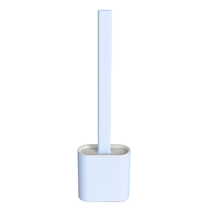Bàn chải toilet cán dài bằng nhựa mềm TPR làm sạch khử trùng, màu trắng, hồng, xanh nhạt, xanh lá