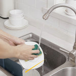 2 cái miếng chắn nước gập gọn cho bồn rửa bát, có cốc hút, màu hồng, trắng, xanh hải quân