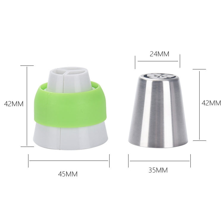 Bộ Đầu Trang Trí 27 trong 1 Miệng Ép Kem Liền Mạch, 27 Chiếc/Bộ