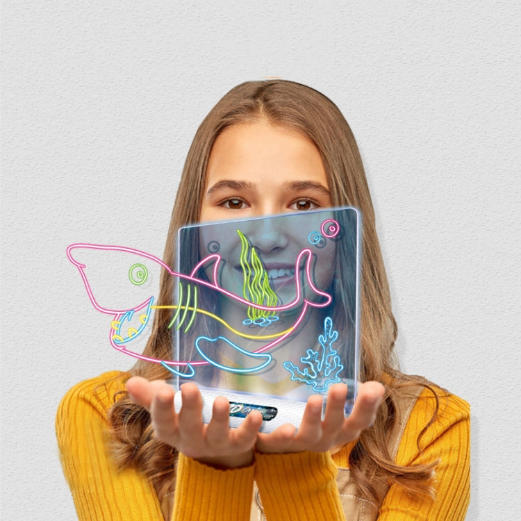 Bảng vẽ huỳnh quang 3D Bảng viết ba chiều phát sáng ma thuật Bảng vẽ nguệch ngoạc Bảng ghép hình chiếu sáng Bảng vẽ trẻ em, kiểu:, Bảng vẽ trung bình (phiên bản không gian), Bảng vẽ trung bình (phiên bản khủng long)