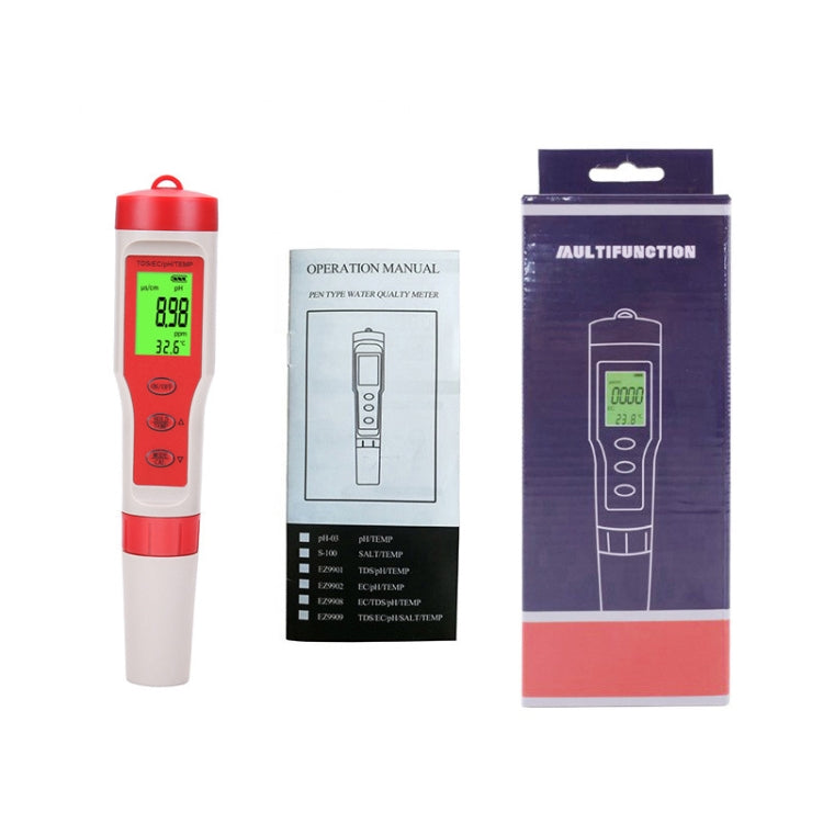 Bút thử nước đa chức năng 4 trong 1 PH/TDS/EC/Nhiệt độ cầm tay, Bút thử 4 trong 1