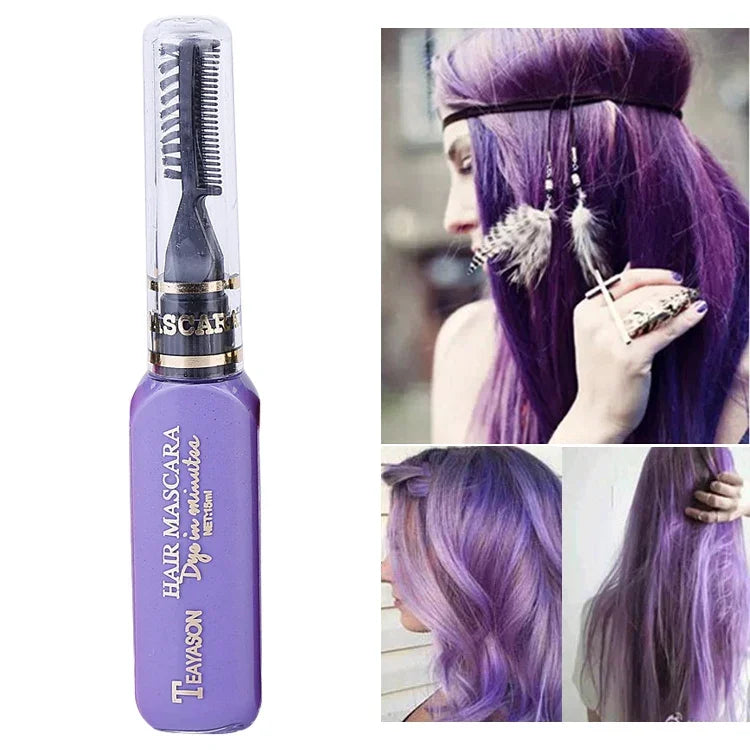 Thuốc nhuộm tóc tạm thời một lần không độc hại tự làm mascara nhuộm tóc kem nhuộm tóc