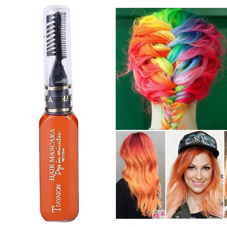 Thuốc nhuộm tóc tạm thời một lần không độc hại tự làm mascara nhuộm tóc kem nhuộm tóc