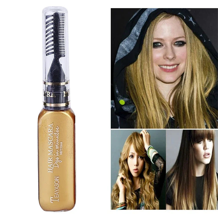 Thuốc nhuộm tóc tạm thời một lần không độc hại tự làm mascara nhuộm tóc kem nhuộm tóc
