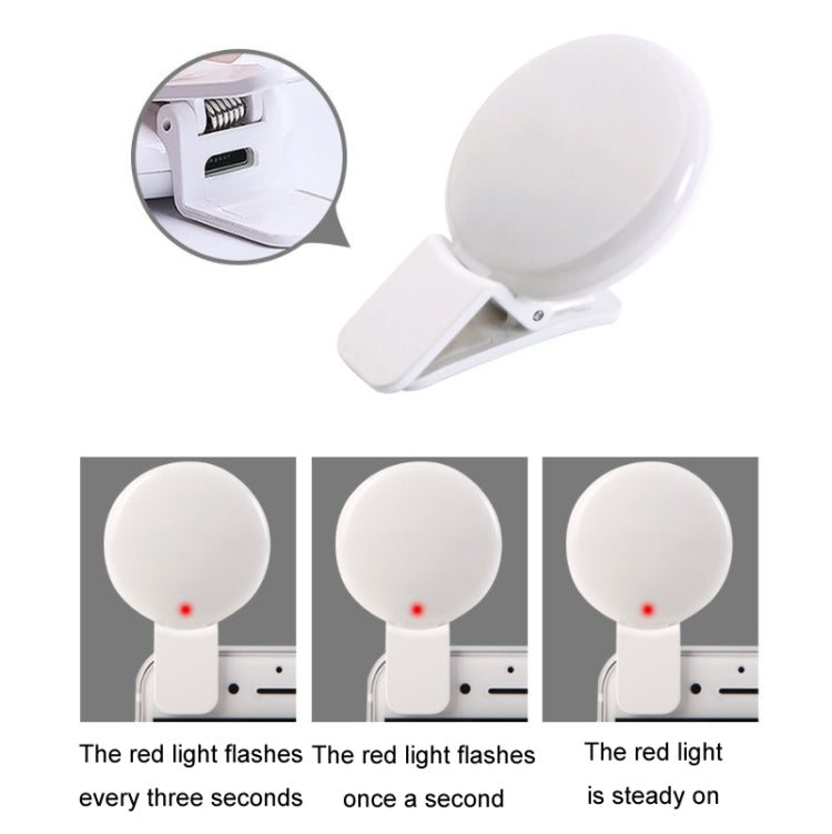 2 cái đèn chiếu sáng điện thoại di động, đèn LED chụp ảnh selfie, màu trắng, hồng, xanh dương, đen