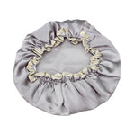 Mũ tắm chống thấm đôi satin dày đẹp cho nữ, màu hồng, vàng, xám