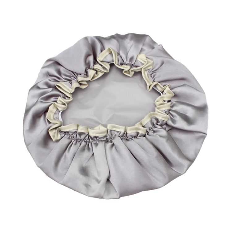Mũ tắm chống thấm đôi satin dày đẹp cho nữ, màu hồng, vàng, xám