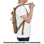 Túi nước quân đội chiến thuật balo giữ nước ngoài trời Camelback, túi nước nylon cho xe đạp, 3L