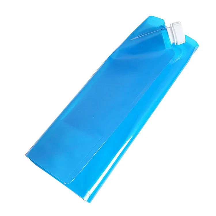 Túi nước PE cho túi chứa nước gấp di động, túi nâng chứa nước cắm trại leo núi sinh tồn, 10L (Xanh dương)