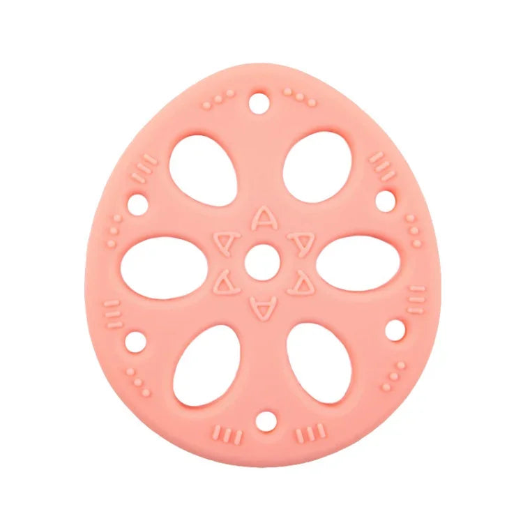 M010093 Viên silicon hình củ sen cho bé mọc răng, đồ chơi molar, đồ dùng mẹ và bé, màu be có dây đeo, hồng, vàng, xanh, be, hồng có dây đeo, vàng có dây đeo, xanh có dây đeo, be có dây đeo
