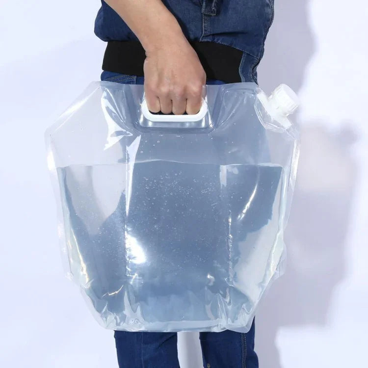 Túi nước gấp ngoài trời thể thao cắm trại leo núi, thùng chứa nước dã ngoại, túi nâng nước, 5L, 10L, 15L