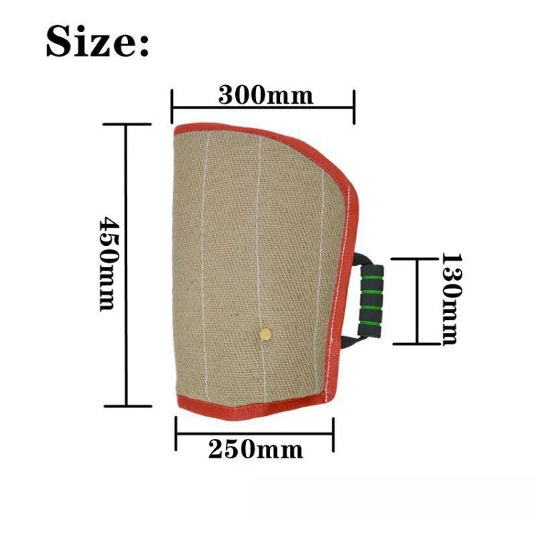 Ống Tay Tập Luyện Cắn Chó Bằng Vải Jute Twill Đỏ, Bảo Vệ Ống Tay Mở, Sản Phẩm Thú Cưng, Vải Jute Twill Đỏ
