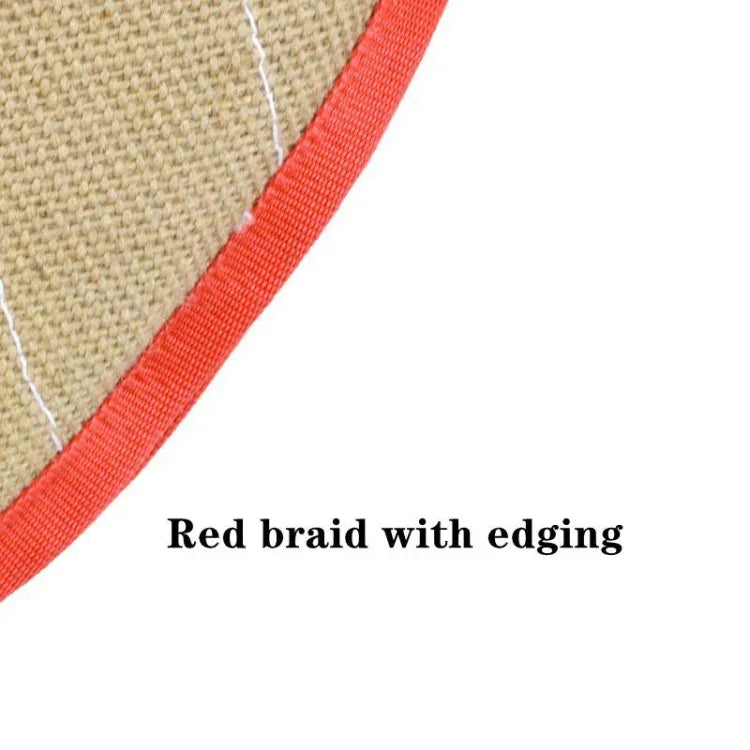 Ống Tay Tập Luyện Cắn Chó Bằng Vải Jute Twill Đỏ, Bảo Vệ Ống Tay Mở, Sản Phẩm Thú Cưng, Vải Jute Twill Đỏ