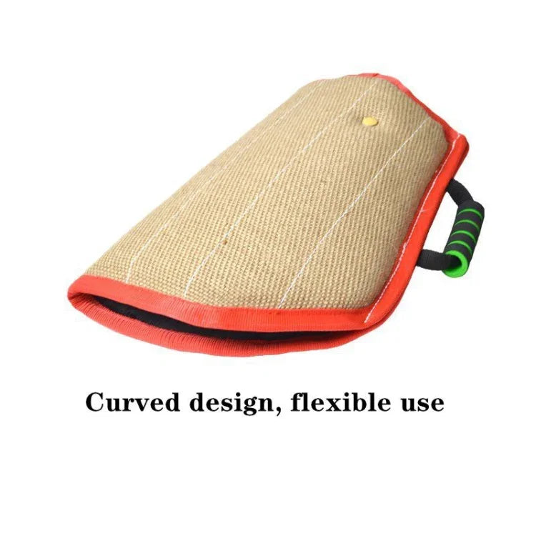 Ống Tay Tập Luyện Cắn Chó Bằng Vải Jute Twill Đỏ, Bảo Vệ Ống Tay Mở, Sản Phẩm Thú Cưng, Vải Jute Twill Đỏ