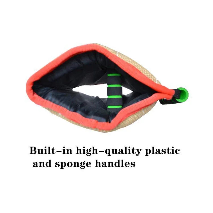 Ống Tay Tập Luyện Cắn Chó Bằng Vải Jute Twill Đỏ, Bảo Vệ Ống Tay Mở, Sản Phẩm Thú Cưng, Vải Jute Twill Đỏ