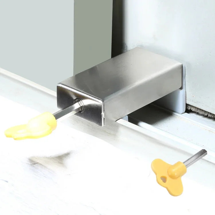 2 khóa cửa sổ cửa nhôm bảo vệ trẻ em, khóa an toàn chống trộm, chìa lục giác, chìa chữ thập