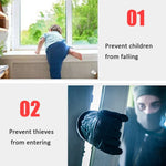 2 khóa cửa sổ cửa nhôm bảo vệ trẻ em, khóa an toàn chống trộm, chìa lục giác, chìa chữ thập