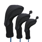 Bộ 3 bọc đầu gậy golf số 1 / số 3 / số 5, HD-014 bộ 3 màu xanh, HD-014 bộ 3 màu đen, HD-014 bộ 3 màu đỏ