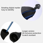 Bộ 3 bọc đầu gậy golf số 1 / số 3 / số 5, HD-014 bộ 3 màu xanh, HD-014 bộ 3 màu đen, HD-014 bộ 3 màu đỏ
