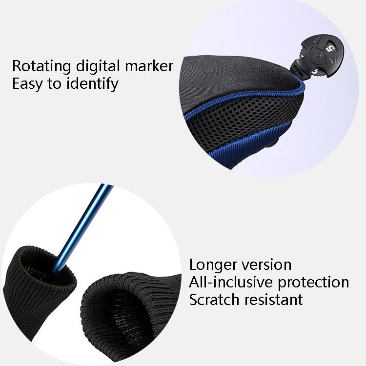 Bộ 3 bọc đầu gậy golf số 1 / số 3 / số 5, HD-014 bộ 3 màu xanh, HD-014 bộ 3 màu đen, HD-014 bộ 3 màu đỏ