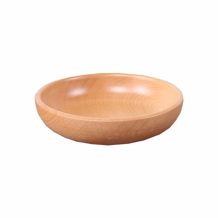 Đĩa trái cây tròn bát salad gỗ dày đĩa trái cây khô đĩa sushi trái cây, 15cm, 20cm, 25cm, 30cm