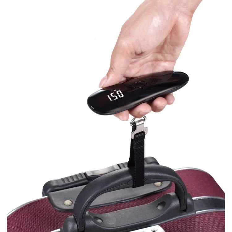 Cân hành lý cầm tay 50kg/0.05kg Cân hành lý di động Cân gói hàng nhanh Cân điện tử cầm tay, 50kg x 0.05kg