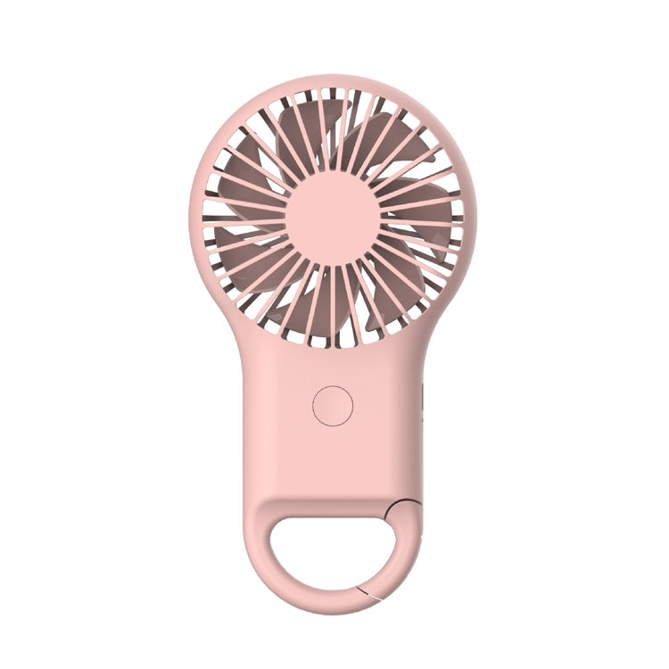 Quạt mini cầm tay bỏ túi nhỏ gọn sạc di động quạt USB ngoài trời có đèn 7 màu, Hồng, Xanh lính, Cam