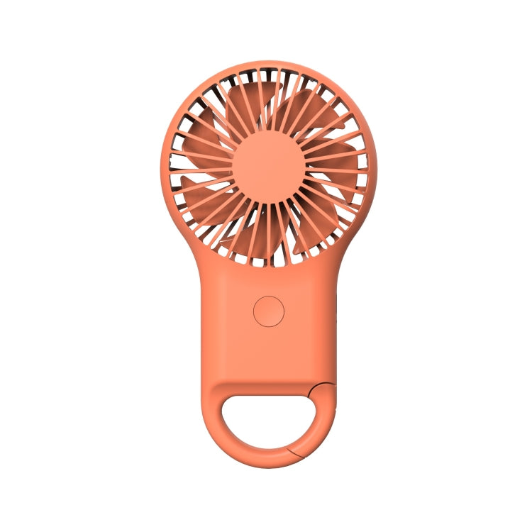 Quạt mini cầm tay bỏ túi nhỏ gọn sạc di động quạt USB ngoài trời có đèn 7 màu, Hồng, Xanh lính, Cam