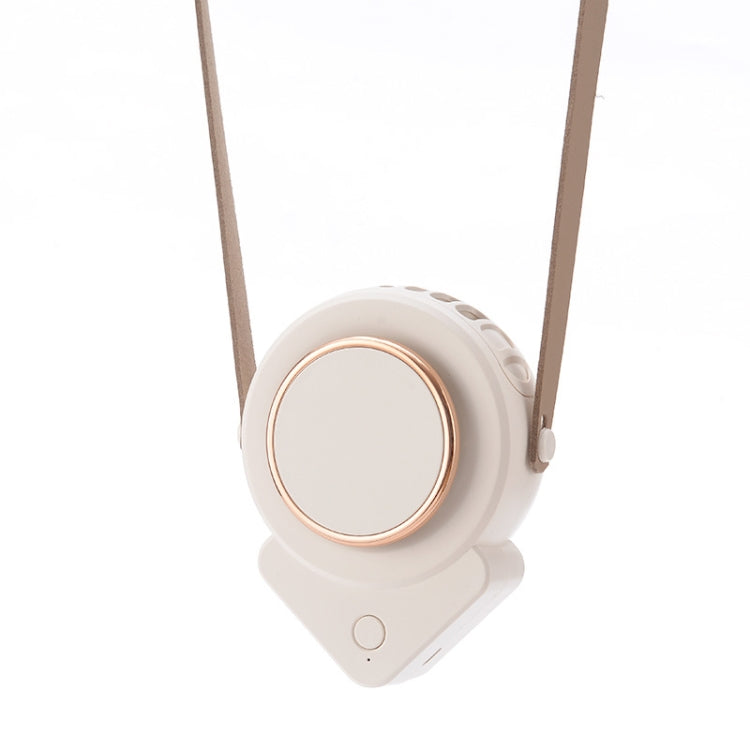 Quạt cổ treo USB mini H3 cho sinh viên, quạt tam giác không cánh ngoài trời, Trắng, Hồng, Xanh lính