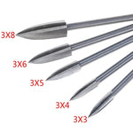 Bộ 5 Cái Dao Khắc Ba Lưỡi Thép Trắng Cho Mộc, Dao Khắc Điện