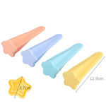 Bộ Khuôn Kem Que Trẻ Em 4 trong 1 Silicone Thực Phẩm An Toàn Giao Màu Ngẫu Nhiên, 2 Bộ 4 trong 1