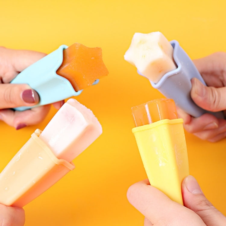 Bộ Khuôn Kem Que Trẻ Em 4 trong 1 Silicone Thực Phẩm An Toàn Giao Màu Ngẫu Nhiên, 2 Bộ 4 trong 1