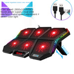 Đế làm mát laptop COOLCOLD RGB với sáu quạt điều chỉnh tốc độ, phiên bản màu 5V, phiên bản chạm 5V 12 Symphony