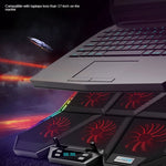 Đế làm mát laptop COOLCOLD RGB với sáu quạt điều chỉnh tốc độ, phiên bản màu 5V, phiên bản chạm 5V 12 Symphony