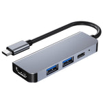 Trạm kết nối HUB đa chức năng BYL-2011 4 trong 1 USB-C / Type-C sang 4K HDMI + USB 3.0 + USB 2.0 + sạc PD USB-C / Type-C, 4 trong 1