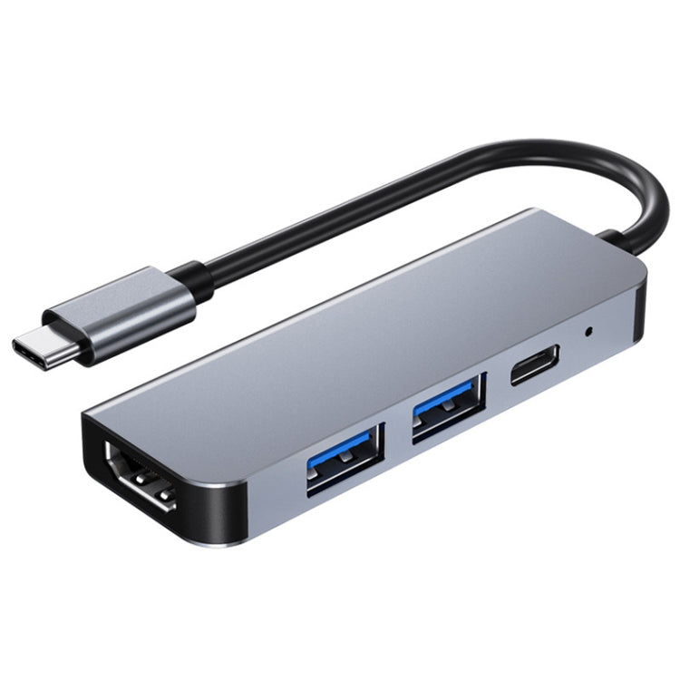 Trạm kết nối HUB đa chức năng BYL-2011 4 trong 1 USB-C / Type-C sang 4K HDMI + USB 3.0 + USB 2.0 + sạc PD USB-C / Type-C, 4 trong 1