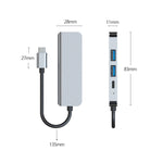 Trạm kết nối HUB đa chức năng BYL-2011 4 trong 1 USB-C / Type-C sang 4K HDMI + USB 3.0 + USB 2.0 + sạc PD USB-C / Type-C, 4 trong 1