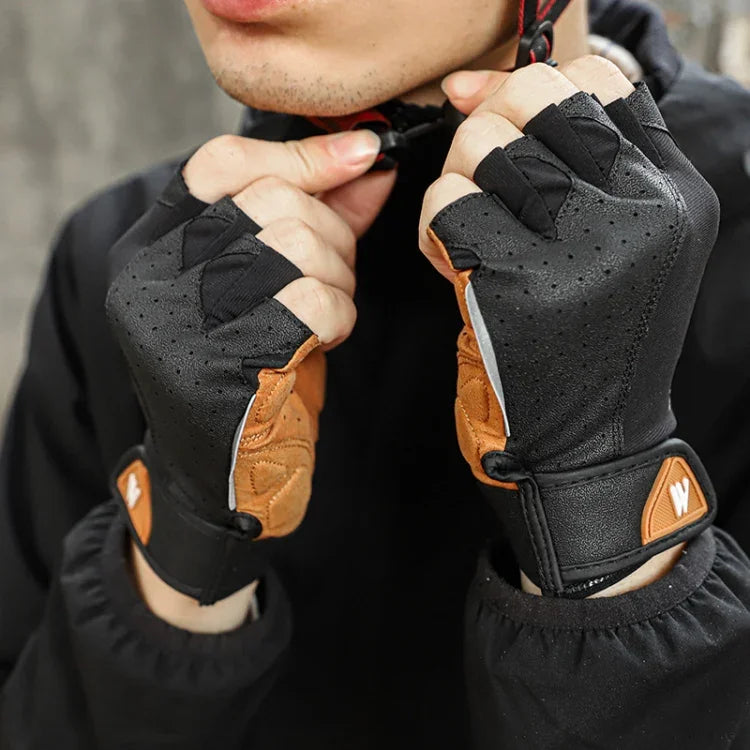 Găng tay xe máy WEST BIKING YP0211196 nửa ngón, giảm sốc, chống trượt, thiết bị đi xe, S, M, L, XL
