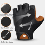 Găng tay xe máy WEST BIKING YP0211196 nửa ngón, giảm sốc, chống trượt, thiết bị đi xe, S, M, L, XL