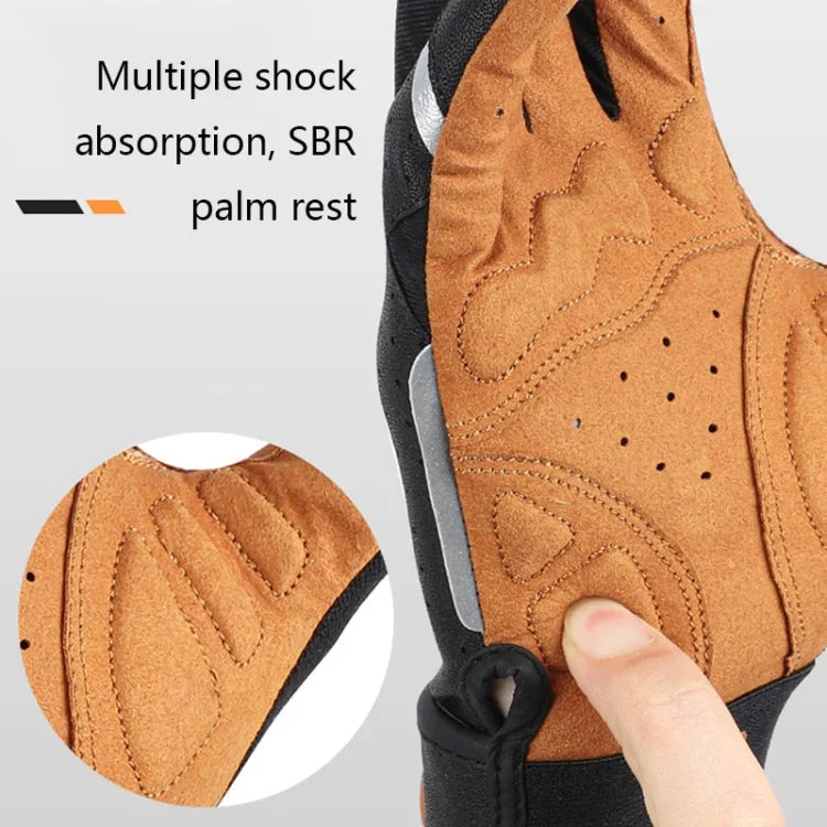 Găng tay xe máy WEST BIKING YP0211197 full ngón, giảm sốc, chống trượt, thiết bị đi xe, S, M, L, XL