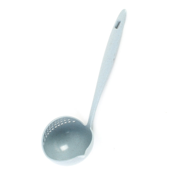 Muỗng canh rơm lúa mì, muỗng lưới hai trong một, bộ đồ ăn thân thiện môi trường, muỗng dùng cho lẩu, rổ lọc, màu hồng Bắc Âu, xanh Bắc Âu, xanh dương Bắc Âu, be Bắc Âu