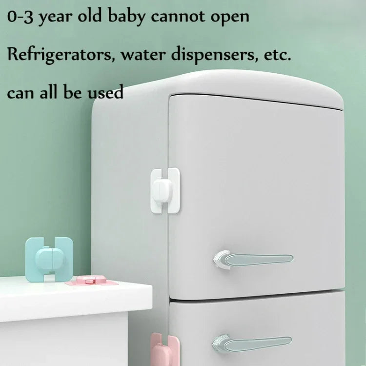 5 khóa an toàn bình nước tủ lạnh cho bé, sản phẩm an toàn cho bé, màu xanh dương, hồng, trắng