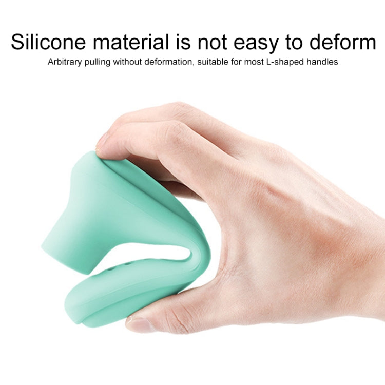 Bảo Vệ Tay Cầm Cửa Silicone Chống Va Đập Cho Trẻ Em, Màu Kem Trắng, Xanh Nhạt, Hồng, Màu Cà Phê