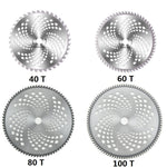 Lưỡi cưa hợp kim 0.4CM cho máy cắt cỏ, lưỡi cắt chổi, 40 răng, 60 răng, 80 răng