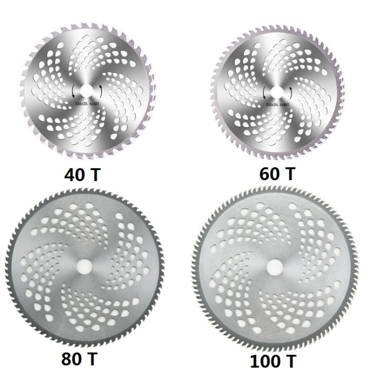 Lưỡi cưa hợp kim 0.4CM cho máy cắt cỏ, lưỡi cắt chổi, 40 răng, 60 răng, 80 răng